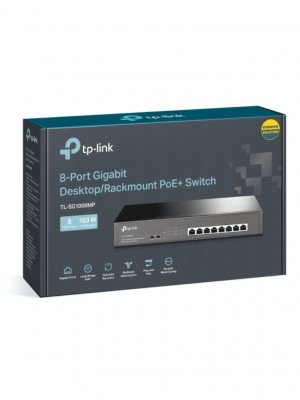 TP-LINK TL-SG1008MP - Switch Gigabit PoE+ no administrable de 8 puertos 10/100/1000 Mbps, para escritorio #TPLM1 #MARTPL1 - Image 4