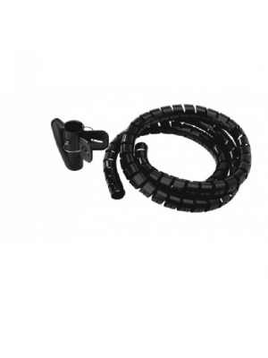 400-200N Organizador de Cable / Espiral / Color negro/ 1.5m / Rollo/ Diámetro 2cm - Image 1