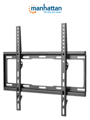 MANHATTAN 460934 - Soporte de Pared Para Pantalla de 32 a 55 Pulgadas/ 40 Kg de Carga/ Fijo/ Fabricado #I&MBFINen Acero/ VESA 200/ 300/ 400x200/ 400 - Image 1