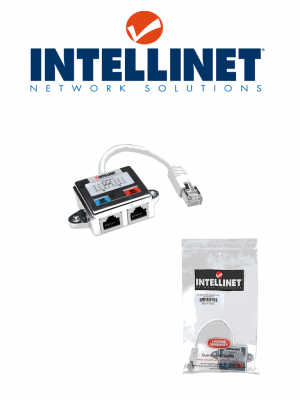 INTELLINET 504195 - Distribuidor RJ45 modular Cat 5E / Comprar en pares / permite dividir en 2 puertos un cable Blindado Cat 5E/ Utilizado en pares (uno en cada extremo del lazo) (Sobre Pedido( - Image 1