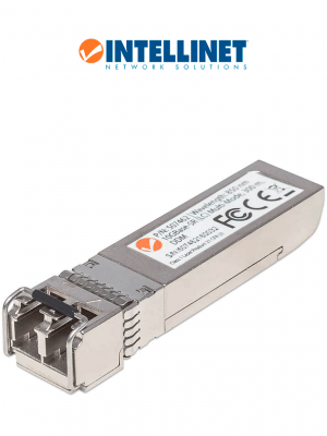 INTELLINET 507462 - Módulo transceptor SFP+ 10 Gigabit de fibra óptica, puerto multimodo 10GBase-SR (LC), 300 m (984 ft) - Image 1