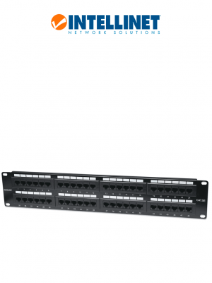 INTELLINET 513579 - Panel de Parcheo Cat5e 48 puertos, UTP, 2UR - Image 1
