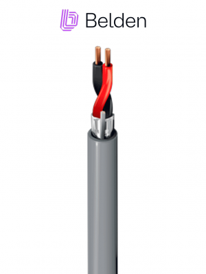 BELDEN 5300FE008U1000- Cable para seguridad y alarma/ 2 HILOS/18 AWG/ BLINDADO/ Gris / 305 metros - Image 1