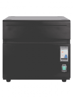 MANHATTAN - 715942 - Gabinete profesional carga 10 puertos USB-C - 180 W / 10 puertos, bahías teléfonos y tabletas, 180 W en total, hasta 18 W por puerto, cerradura, protección sobretensiones, ventilación integrada, carcasa metálica, negro #PROMOMAYO - Image 3