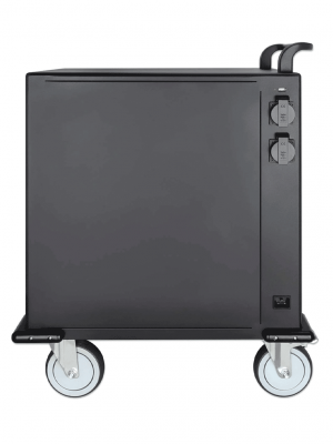 MANHATTAN - 716000 - Gabinete móvil carga profesional / 32 puertos, compartimientos espaciosos teléfonos y tabletas, 576 W total, 18 W por puerto, bloqueo código PIN, protección sobretensiones, ventilación silenciosa, carcasa metal, negro #PROMOMAYO - Image 2