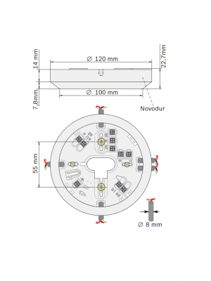 BOSCH F_MSR320 BASE DE DETECTOR CONVENCIONAL CON RELE #MCI2 - Image 4