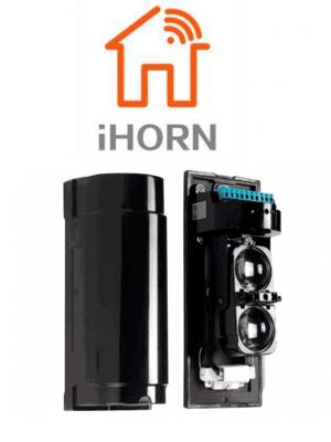 IHORN ABT60- Detector por doble haz de luz (fotocelda) / Distancia hasta 60  Mts / Velocidad de respuesta 50mS / 12 VDC compatible con paneles IHORN / RISCO / DSC / BOSCH - Image 1