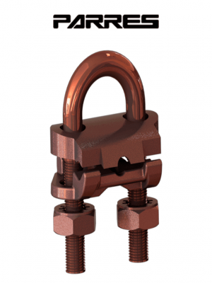 PARRES ABE ABRAZADERA PARA UNION EQUIPOTENCIAL / Abrazadera de bronce para conectar las admitancias (masas metálicas) al sistema de puesta a tierra, tuberías hasta 3/4 y cables de 2/0 a 4/0 AWG.#BFLASH#BFPRR - Image 1