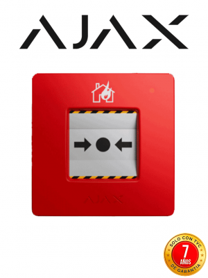 AJAX Manual CallPoint (Red) - Estación manual inalámbrica reajustable con escenarios programables. Versión de color rojo. - Image 1
