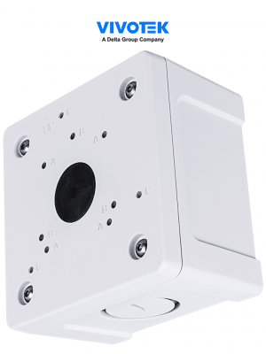 VIVOTEK AM-71C - Caja de conexiones de exterior para cámaras domo y bullet, IP66, color blanco, fabricada en aleación de aluminio, Modelos compatibles: FD9380-H, IB9380-H, IB9388-HT, IB9383-H(T)V - Image 1