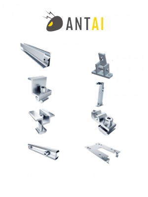 ANTAI STFLTRF - Kit para sistema solar 4 módulos con inclinación de 15º a 30º en vertical / Para 4 paneles no incluidos #SOLAR #MCI1 - Image 1