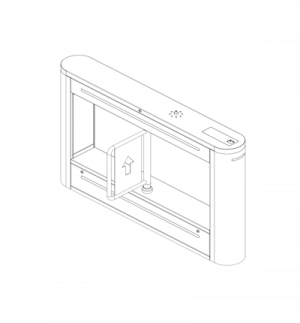 DAHUA ASGB521H-D - Swing Barrier Media para exterior/ 1 Carril/ Motor Electrico CD/ Acero Inoxidable/ Puerto RS232/ Soporta Conteo de Entrada y Salida/ 20personas x minuto/ Entrada de Alarma de Incendio para desbloqueo/ - Image 4