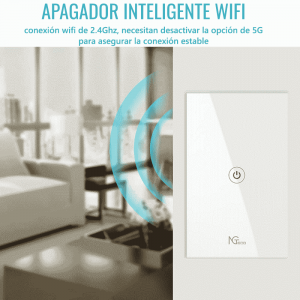 NGTECO NGS101 - Apagador Inteligente WiFi 1 Botón Touch / Control Remoto vía App / Control por Voz / Temporizador / Panel Táctil de Alta Sensibilidad / WiFI 2.4 GHz / Se requiere Cable Neutro / Compatible con Alexa y Asistente de Google - Image 6