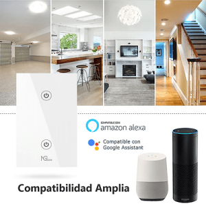 NGTECO NGS102 - Apagador Inteligente WiFi 2 Botones Touch / Control Remoto vía App / Control por Voz / Temporizador / Panel Táctil de Alta Sensibilidad / WiFI 2.4 GHz / Se requiere Cable Neutro / Compatible con Alexa y Asistente de Google - Image 5