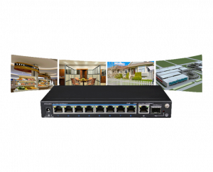 UTEPO UTP3GSW0802TSP120 - Switch PoE de 10 puertos: 8 PoE 10/100/1000 Mbps, 1 RJ-45 10/100/1000 Mbps, 1 SFP 1000 Mbps, PoE 120W, hasta 250m en modo CCTV, no administrable - Image 3