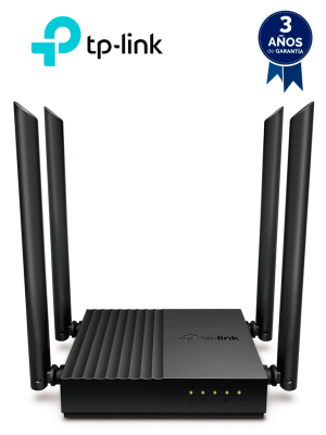 TP-LINK Archer C64 - Ruteador WiFi AC 1267Mbps con 1 puerto WAN y 4 puertos LAN RJ45 Gigabit Ethernet, MU-MIMO, 4 antenas fijas, en modos de enrutador y punto de acceso, con Beamforming.#DL79 - Image 1