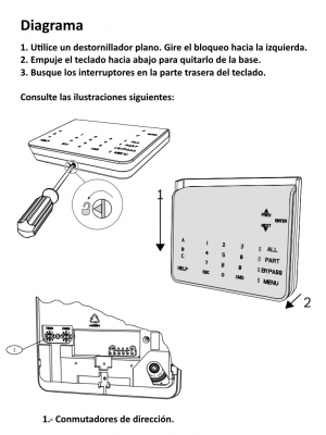 BOSCH I_B926F - Teclado con conexion SDI2 / Compatible incendio / Alfanumerico - Image 3