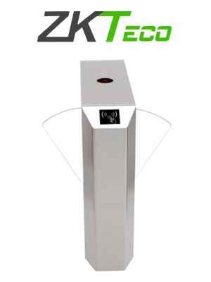 ZKTECO FBL220 - Barrera Peatonal de Aleta Bidireccional/ Acero SUS304/ Aletas de Acrílico  / Infrarrojo de Seguridad/ 110V/ 5 millones de Ciclos/ 30 Personas x Min/ Carril 58 cm/ No cuenta con Lectores y Panel (REQUIERE BARRERA FBL200)  #ZKB - Image 1