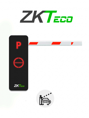 ZKTECO BGM1060L -Barrera Vehicular/Brazo Recto Telescópico Dirección Ajustable/6 m/Gabinete Luz LED/ Indicador de Estado / 5s de apertura / Incluye 2 controles / Módulo Wi-Fi para conectarse con App ZK Barrier gratuita y apertura o cerrar - Image 1