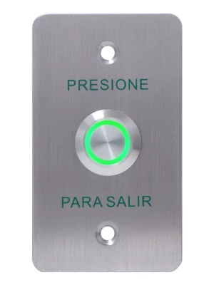 YLI YWP880BLED - Botón de Salida Mecánico, Indicador LED (Verde), Acero Inoxidable, 5-24 VCC, Función NO, Índice Protección IP68 #HD5 - Image 2