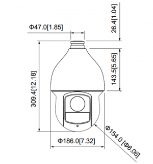 DAHUA SD59232-HC-LA - Cámara PTZ de 32x de 2 Megapixeles y 32x de Zoom Optico/ IR de 150 Mts/ WDR Real de 120dB/ Starlight/ IP66/ 1 Entrada de Audio/ 2&1 E&S de Alarma/ - Image 3