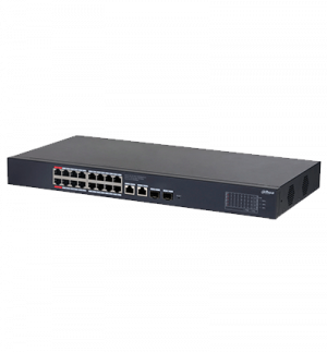 DAHUA DH-CS4220-16GT-190 Switch Poe de 16 Puertos Gigabit con PoE inteligente, puerto rojo de 90W, 190W totales, 2 puertos SFP, PoE Watchdog, switching de 40 Gbps y protección avanzada contra descargas. Plataforma DoLynk Care/ #LoNuevo - Image 3