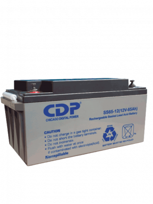 CDP SLB 12-65 - Batería de respaldo de 12v a 65AH / Libre de mantenimiento y fácil instalación / 350 x 167 x 183 mm