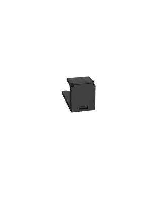 PANDUIT CMBBL-X Módulo vacío Mini-Com™/ Inserto ciego / 1 puerto / Negro / Paquete con 10 piezas - Image 1