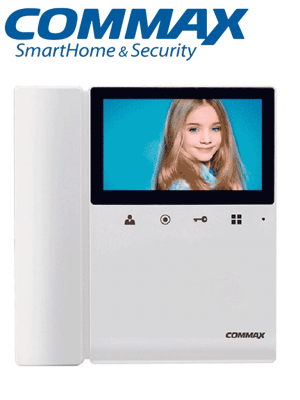 COMMAX CDV43K2 - Monitor para videoportero a color de 4.3 pulgadas con función de apertura de puerta, compatible con soluciones residenciales y departamentales, conexión a 4 hilos, frente de calle compatible modelo DRC40K  #HD3 - Image 1
