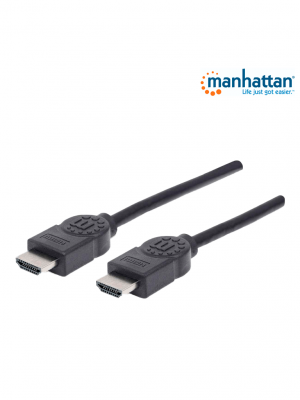 MANHATTAN 323222 - Cable HDMI de Alta Velocidad con Canal Ethernet 1.4 M-M 3.0M+Ethernet - Image 1