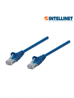 INTELLINET 342605 - Cable patch / CAT 6 / 3.0 metros (10.0Ft) / UTP Azul / Patch cord - Image 1