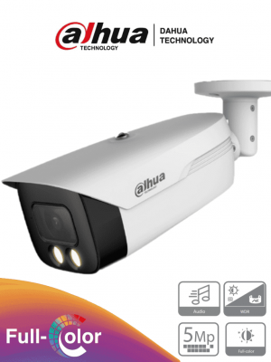 DAHUA HAC-HFW1509MHN-A-LED-0360B-S2 - Cámara Bullet Full Color de 5 MP con lente de 3.6 mm y micrófono integrado. Con visión nocturna de hasta 50 metros, WDR real de 120 dB y color 24/7. Resistente al agua IP67 y tecnología Starlight #HDCVI9.0 #5MP - Image 1