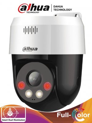 DAHUA SD2A500HB-GN-A-PV-S2 - Cámara IP PT de 5 Megapixeles/ Full Color+ Disuasión Activa/ Iluminador Dual Inteligente/ Lente Fijo/ 30 Metros de Iluminación IR y Luz Visible/ Audio 2 Vías/ IP66/ PoE/ Detección de Humanos/ Ranura MicroSD - Image 1