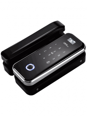 ZK GL300 - Cerradura Biométrica para Puertas de Vidrio, Compatible con Anchos de Puerta de 10 a 12 mm, Capacidad para 100 Usuarios, Control Remoto Incluido, Compatible con Tarjetas Mifare 13.56 MHz - Image 4