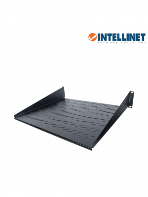 INTELLINET 712514 Charola fija, 2U, 19" 2U, 2 puntos frontales de montaje, 40.0 cm de profundidad, Ventilada, Negro (Sobre Pedido) - Image 1