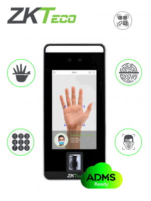 ZKTECO SPEEDFACEV5LP - Control de Acceso y Asistencia Facial Visible Light / 6000 Rostros / 3000 palmas / 6000 huellas / 200000 eventos / Sin módulo para tarjetas ID - Image 1
