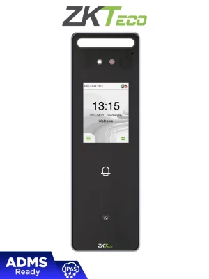 ZKTECO SpeedFaceV3LQR - Control de Acceso y Asistencia Visible Light con Autenticación Facial (500 Rostros), Lectura de QR (3000 Códigos), Registro de 200,000 Eventos, IP65 y Conectividad TCP/IP  #ZKL - Image 1