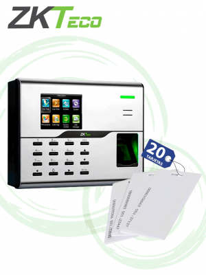 ZKTECO UA860IDCARDPAK - Control de Acceso y Asistencia Simple con 20 tarjetas de proximidad ID de125Khz 1.88 mm - Image 1