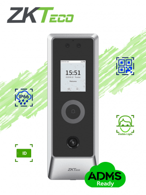 ZKTECO PROMAQR - Control de Acceso Facial / QR / Exterior IP66 / IK07 / 30,000 Rostros / 50,000 Tarjetas 125 Khz #BSEP #VIVA #MCI2 - Image 1