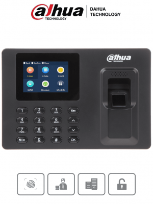 DAHUA DHI-ASA1222E - Control de Asistencia de Huella y Password/ Pantalla de 2.4 Pulgadas/ 1000 Usuarios/ 2000 Huellas/ 1000 Passwords/ 100,000 Registros/ Puerto USB para Reportes, Importar y Exportar/ Horarios por Usuario o Departamento/ - Image 1