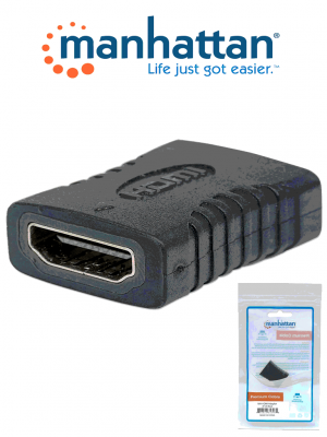 MANHATTAN 353465 - Cople HDMI / Hembra-Hembra / Conexión recta / Resolución 4K@60Hz / Para conexión de 2 cables HDMI - Image 1