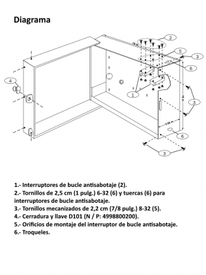 BOSCH I_D8108A- GABINETE PARA PANEL DE INTRUSION SERIES BG/ RESISTENTE A LOS ATAQUES - Image 2