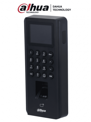 DAHUA ASI2212J-D - Control de Acceso de Huella y Tarjetas ID (EM)/ Pantalla de 2.4 Pulgadas/ Comunicacion TCP/IP/ P2P/ Soporte 5,000 Usuarios Tarjetas y Passwords/ 3000 Huellas/ 100,000 Registros/ 128 Periodos y Dias Festivos/ - Image 1