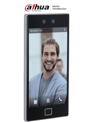 DAHUA ASI8214S-W-V1 - Control de Acceso WiFi con Reconocimiento Facial y Huella/ Pantalla de 8 Pulgadas/ Camara de 2 MP/ 100,000 Usuarios/Rostros/ 500,000 Tarjetas 13.560 MHz/  QR code/ Reconocimiento de 6 Rostros al mismo Tiempo/ - Image 1