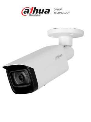 DAHUA DH-IPC-HFW5241TP-SE-0360B-S3 Cámara IP Bullet Resolución de 2 MP/ H.265/ IR 80 Mts/ Detección de Rostros/ Protección Perimetral/ Ranura para MicroSD/ IP67/ IK10/ ePoE/SMD 3.0. - Image 1