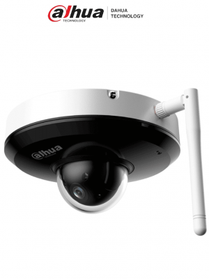 DAHUA DH-SD1A204DB-GNY-W Cámara IP WiFi Domo PTZ ofrece 2MP con tecnología Starlight para claridad en baja luz, zoom óptico 4X, visión nocturna IR de 20m, detección facial, micrófono integrado, SMD 3.0 y protección IP66/IK08. #LoNuevo #MCI1 - Image 1