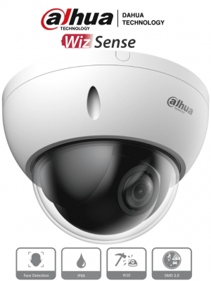 DAHUA SD22204DB-GNY - Cámara IP PTZ de 2 MP / WizSense/ 4x de Zoom óptico/ Starlight / Detección facial/ SMD 3.0/ Antivandálica IK10/ Exterior IP66/  Protección perimetral / Ranura para MicroSD/ PoE/ #HL - Image 1