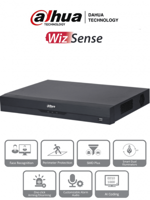 DAHUA XVR5216AN-I3 - DVR de 16 Canales de 5 Megapíxeles Lite/ WizSense/ H.265+/ 2 Bahías de Discos Duros/ 16 Ch HDCVI +8 Canales IP/ Hasta 24 Ch IP/ 2 Canales de Reconocimiento Facial/ Codificación IA/ SMD Plus/ Proteccion Perimetral/ #DVM #MCI2 - Image 1