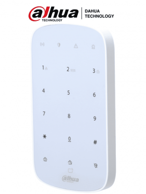 DAHUA DHI-ARK30T-W2 - Teclado Inalámbrico Interior Touch para Armado y Desarmado / Soporta hasta 32 usuarios con Pin o Tarjetas Mifare / Indicadores Led de Status del Panel / Alarma de Batería Baja/#AlarmasDahua #AD - Image 1
