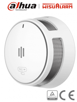 DAHUA WISUALARM DHI-HY-SA40A - Detector de Humo Standalone (Autonomo), Sensor Fotoeléctrico, Sonido de Alarma de 85dB, Batería Sellada de hasta 10 años, Alarma Visual y Audible, Certificaciones TÜV and CE, #LoNuevo #Wisualarm #MCI1 #WR - Image 1